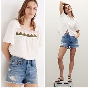 ✨ MADEWELL ✨ Relaxed Jean Shorts Destructed Renfield Size 26